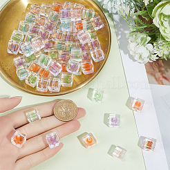 80Pcs Transparent Acrylic Beads&nbsp;OACR-SC0003-01