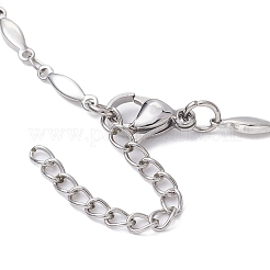 Tarnish Resistant 304 Stainless Steel Oval Link Chain Bracelet Makings&nbsp;AJEW-JB01183
