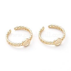 Brass Cuff Rings&nbsp;X-RJEW-Z006-L-01G