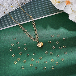 100Pcs Rack Plating Brass Open Jump Rings&nbsp;KK-PH0013-59D