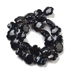 Dyed & Heated Natural Black Agate Beads Strands&nbsp;G-F769-A01-01