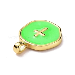 Brass Enamel Pendants&nbsp;LS-KK-G417-01LG-03