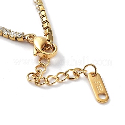 PVD Vacuum Plating 304 Stainless Steel Heart Link Bracelet&nbsp;BJEW-F463-03G