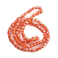 Electroplate Glass Beads Strands&nbsp;EGLA-D030-P4mm-B02
