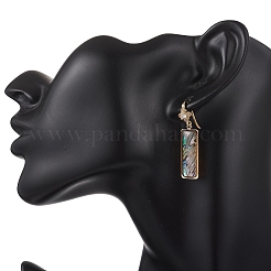 Brass Micro Pave Clear Cubic Zirconia Dangle Earrings&nbsp;EJEW-JE06949
