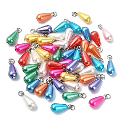 50Pcs 10 Colors ABS Plastic Pendants&nbsp;PALLOY-YW00169