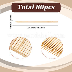 80Pcs Bamboo Scratch Coloring Pen&nbsp;TOOL-SC0001-68