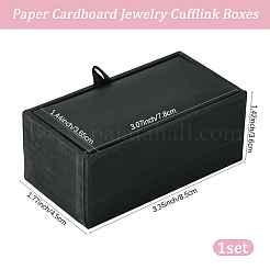 Paper Cardboard Jewelry Cufflink Boxes&nbsp;CON-WH20008-13A