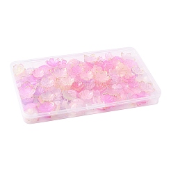 200Pcs 10 Styles Mixed Styles Acrylic Bead Caps&nbsp;OACR-FS0002-51B