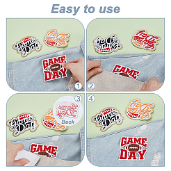 7Pcs 2 Styles Towel Embroidery Style Cloth Iron on/Sew on Patches&nbsp;PATC-GA0001-71