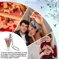 DIY Mini Sundae Cups Keychain Making Kit&nbsp;DIY-OC0011-48