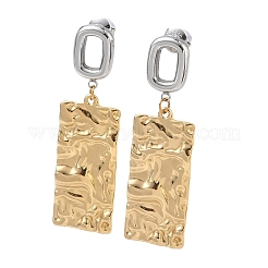 304 Stainless Steel Dangle Stud Earrings for Women&nbsp;EJEW-F412-01GP-02