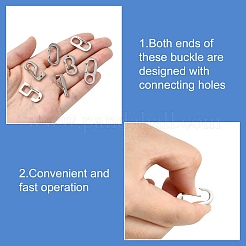 10Pcs 10 Styles 304 Stainless Steel Keychain Clasp Findings&nbsp;FIND-CJ0002-80