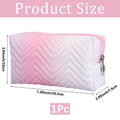 Gradient Portable PU Leather Makeup Storage Bag&nbsp;ABAG-CL0001-39