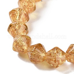 Handmade Gold Sand Lampwork Beads&nbsp;LAMP-Q036-04A