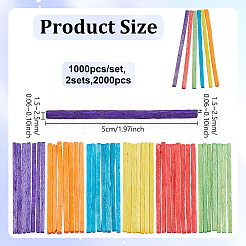 1000Pcs DIY Wood Matchstick&nbsp;AJEW-WH0609-676