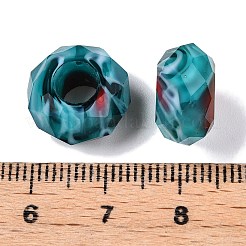 Two Tone Glass European Beads&nbsp;GDA009-6
