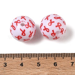 Printed Opaque Acrylic Beads&nbsp;AC-CBA6329-01
