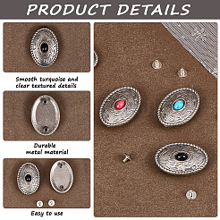 Alloy Decorative Rivets&nbsp;BUTT-CP0001-06B