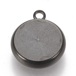 304 Stainless Steel Pendant Cabochon Settings&nbsp;STAS-K202-03D-B