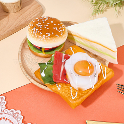 3Pcs 3 Styles PU Leather Food Model Display Decoration&nbsp;AJEW-SC0004-16