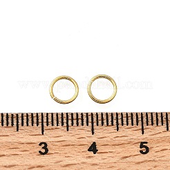 Brass Open Jump Rings&nbsp;KK-B147-03E-G