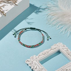 Handmade Japanese Seed Braided Bead Bracelets&nbsp;BJEW-MZ00020-01
