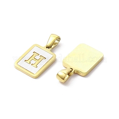 Ion Plating(IP) 304 Stainless Steel Pave Shell Pendants&nbsp;X-STAS-G327-01G-H
