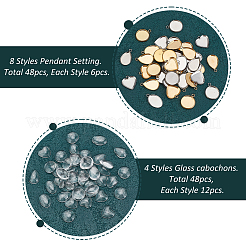 DIY Blank Pendant Making Kit&nbsp;DIY-PH0020-86