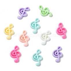 7 Bags 70Pcs 7 Colors Musical Note Opaque Resin Cabochons&nbsp;RESI-CJ0005-44