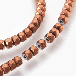 Electroplated Non-magnetic Synthetic Hematite Bead Strand&nbsp;G-E498-14A