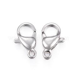 304 Stainless Steel Lobster Claw Clasps&nbsp;STAS-H353-F-02