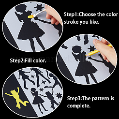 Plastic Drawing Painting Stencils Templates&nbsp;DIY-WH20012-07H