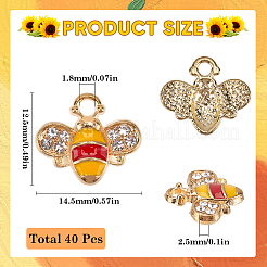 40Pcs Alloy Enamel Charms&nbsp;ENAM-SC0005-55