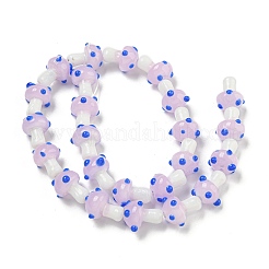 Handmade Lampwork Beads Strands&nbsp;LAMP-N025-03G