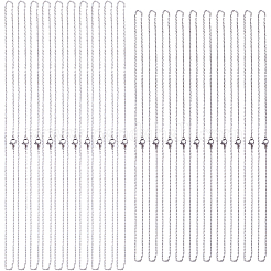 40Pcs 2 Styles 304 Stainless Steel Cable Chain Necklaces&nbsp;NJEW-BBC0001-42