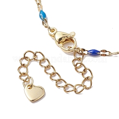 304 Stainless Steel Enamel Link Chains Bracelets for Women&nbsp;BJEW-JB10326