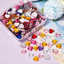 300Pcs 10 Colors Imitation Taiwan Acrylic Rhinestone Cabochons&nbsp;sgGACR-SZ0001-09