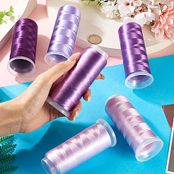 6 Rolls 6 Colors Polyester Embroidery Threads&nbsp;OCOR-TA0003-14B