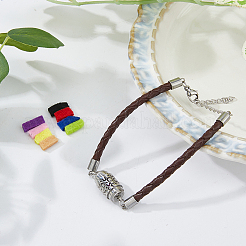 1Pc 304 Stainless Steel Perfume Diffuser Column Link Bracelets&nbsp;BJEW-FG0001-08B