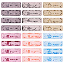 42Pcs 6 Colors Microfiber Label Tags&nbsp;DIY-TA0012-19