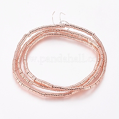Electroplated Non-magnetic Synthetic Hematite Beads Strands&nbsp;G-G826-09RG-2mm