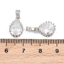 Brass Pave Cubic Zirconia Charms&nbsp;CU-CBA9AB3-01P-03