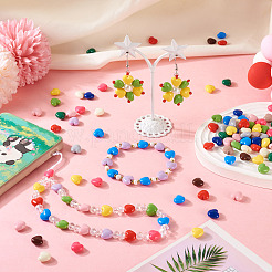 130Pcs 13 Colors Opaque Acrylic Beads&nbsp;OACR-TA0001-37