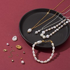 DIY Imitation Pearl Bracelet Necklace Making Kit&nbsp;DIY-FS0003-11