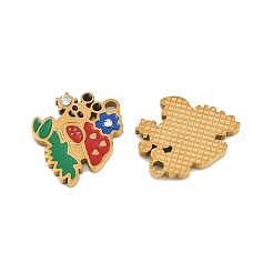 304 Stainless Steel Enamel Pendants&nbsp;SA-CBAA937-08G