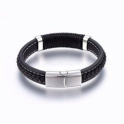 Leather Cord Bracelets&nbsp;BJEW-E345-09P