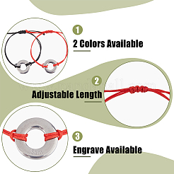 10Pcs 2 Colors Eco-Friendly Korean Waxed Polyester Braided Beaded Bracelets&nbsp;BJEW-DC00004