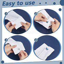 2 Pairs 2 Styles Brass Resin Cufflinks&nbsp;FIND-GA0008-58
