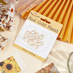10Pcs Brass Spring Gate Rings&nbsp;KK-BBC0015-57G-02